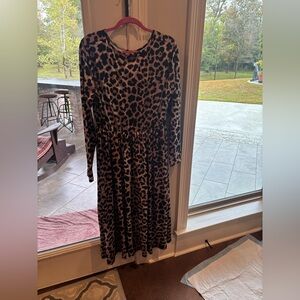 Animal print maxi‎ dress